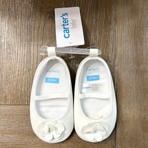 NWT White Carter’s Baby shoes